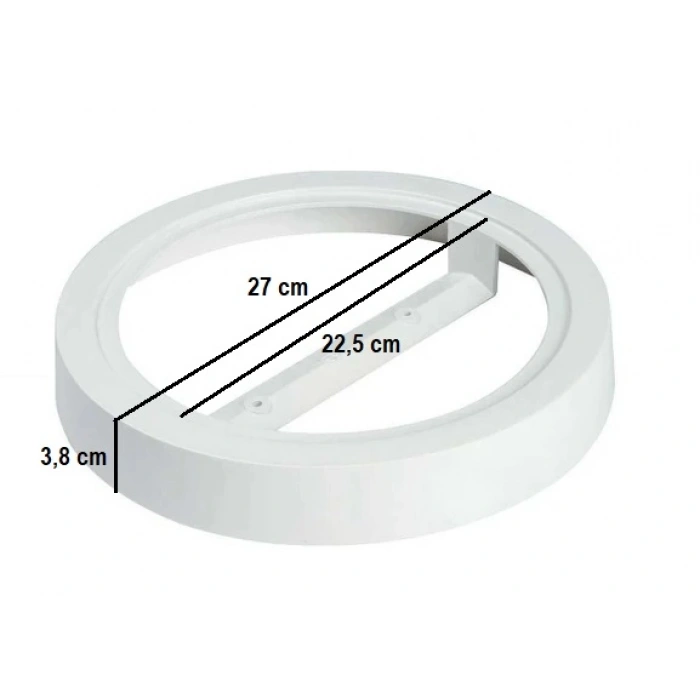 18W Sıva Üstü LED Panel Kasası