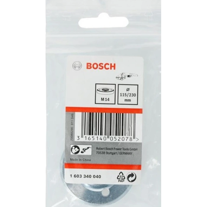Bosch taşlama bağlantı somunu M14 115-230 mm 1603340040