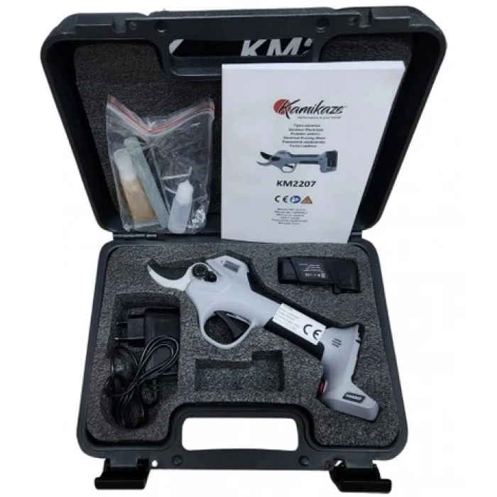 KAMİKAZE KM-2207 AKÜLÜ BUDAMA MAKASI 22 mm 7,2V 2,5 Ah tek batarya