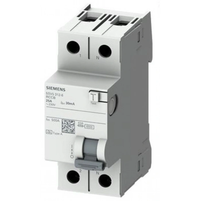 Siemens 5SV5314-6 A Tipi Hata Akımı Koruma Anahtarı Kaçak Akım Koruma Rölesi 40A;230V;30MA;1P+N