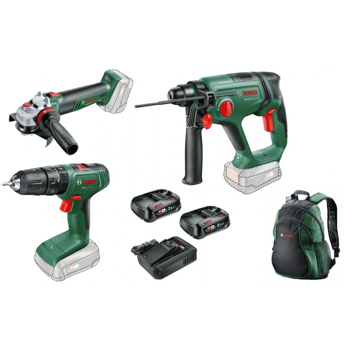BOSCH 18V akülü üçlü set