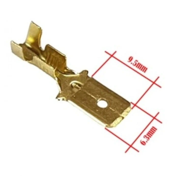 MUTLUSAN TSF1 9,5mm x 6,3mm ERKEK TERMİNAL ( 200 ADET )