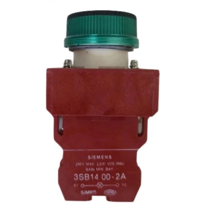 SIEMENS 3SB1204-6CE06 YEŞİL SİNYAL LAMBASI IP 65 KORUMALI ( ampul hariç )