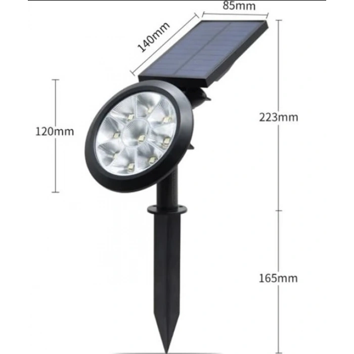 CATA 18W SOLAR BAHÇE ARMATÜRÜ ( günışığı )