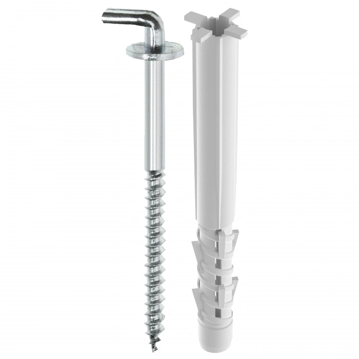 TOX Pirat 8 × 80 mm Köşebent Kancalı Set | Dübel & Kanca Seti (2X2AD)