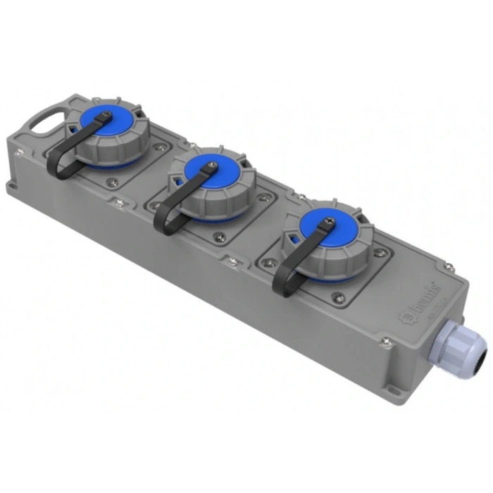 BEMİS IP67 3 lü grup priz Tribox BG6-1010-1010
