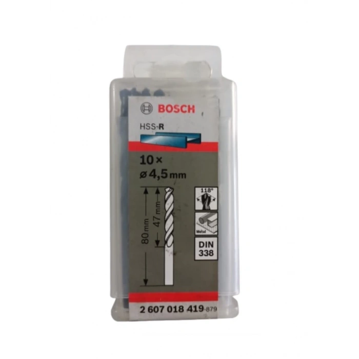 Bosch 2607018419 Metal Matkap Ucu HSS-R 4,5 x 80 Mm