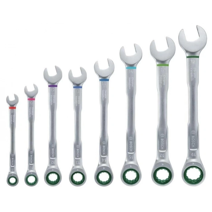 Bosch Cırcırlı Kombine Anahtar Seti 8 Parça