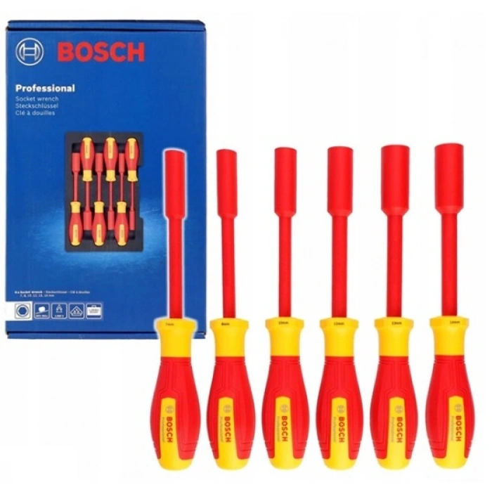Bosch Profesyonel VDE Lokma Anahtar Seti Hex 6 Parça 1600A03NF3