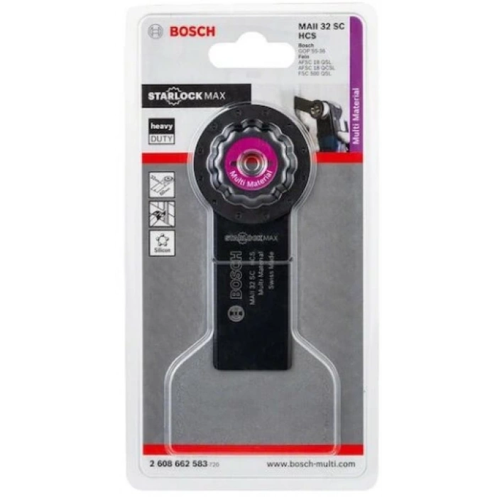 Bosch Starlock Max Testere MAII 32 SC HCS derz kazıyıcı kesici