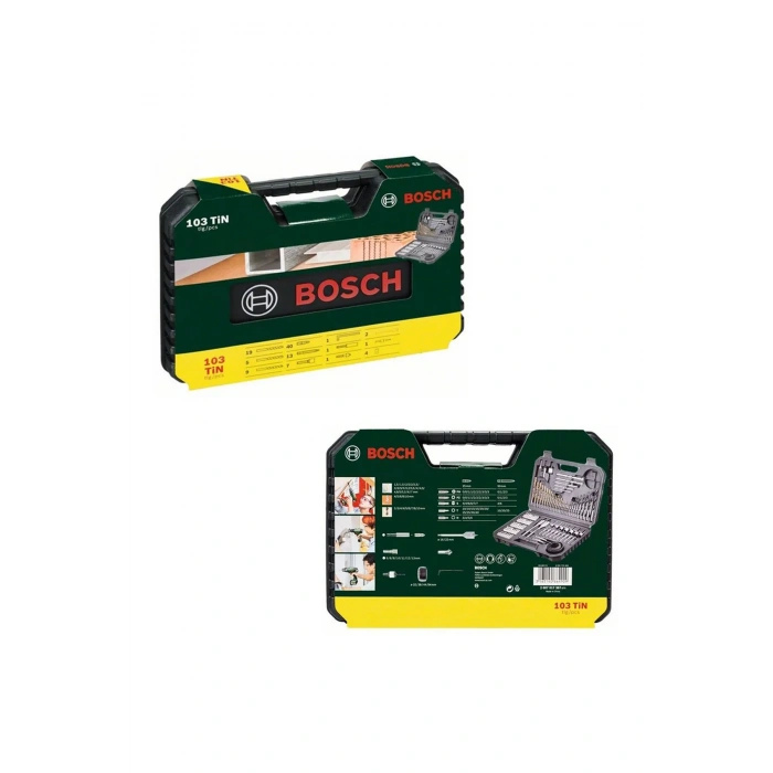 Bosch V-line 103 Parça Matkap & Vidalama Karışık Aksesuar Seti - 2607017367