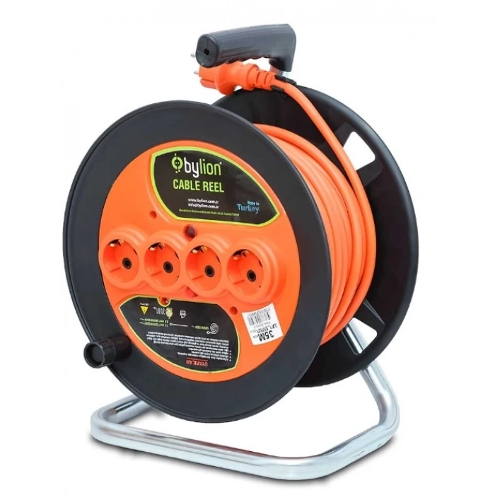 Bylion 3x2,5 TTR 50 metre kablolu Plastik Kablo Makarası