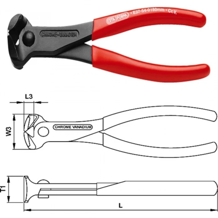 Ceta Form 180MM E37-54-0180 Tepe Keski
