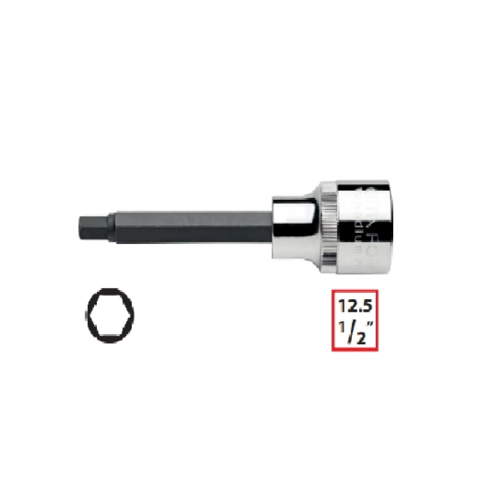 Ceta Form C28S-H14L 1/2  Allen Uçlu Lokma (Uzun Tip) - 14 x 100 mm