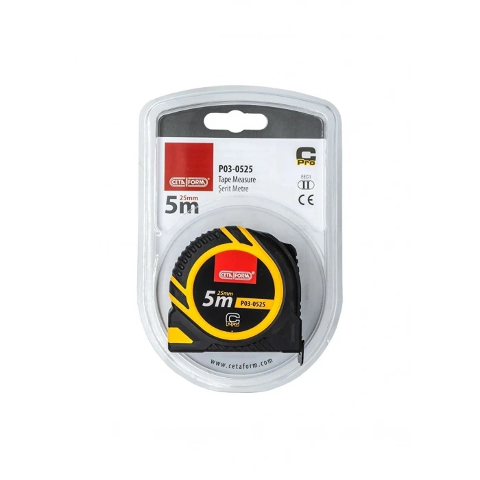 Ceta Form P03-0525 C-Pro Ağır Hizmet Şerit Metre 5mt - 25mm