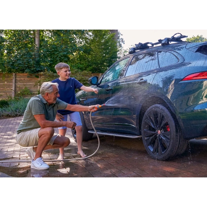 Hozelock 100226H 3 Ayarlı Sprey Başlıklı Hortum Ucu Tabancası+Stoplu Hortum Bağlantısı 1/2