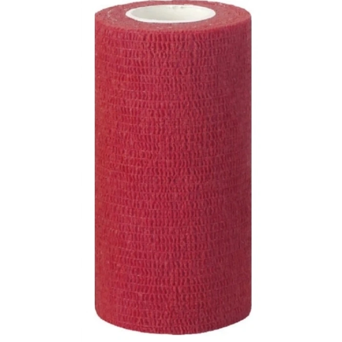 Kerbl Vetlastic Yapışkanlı Ayak Bandajı Elastik Bandaj Kırmızı