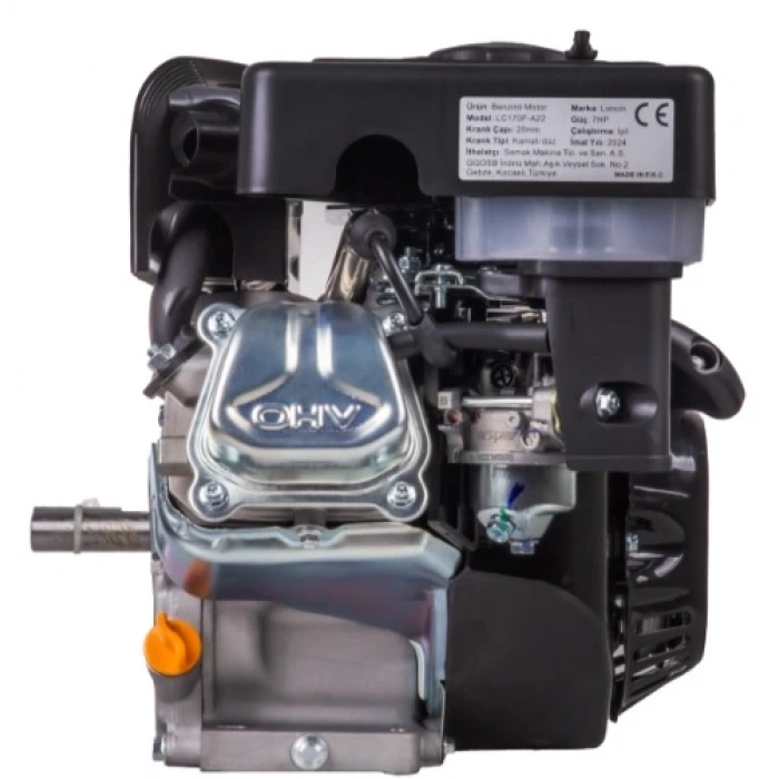 LONCIN LC170F-A22 EUR5 BENZİNLİ MOTOR 7HP ÇAPA TİP Ø20mm