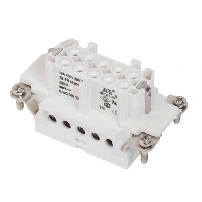 METE ENERJİ 29020 10x16A PRİZ ÇEKİRDEK MONTAJLI (VİDALI BAĞLANTI)-10P+E