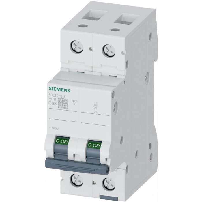 SIEMENS 2x63 A OTOMATİK SİGIRTA C TİP YAVAŞ KARAKTERLİ