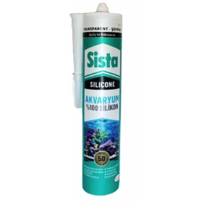 SİSTA ŞEFFAF AKVARYUM SİLİKONU 280 ml