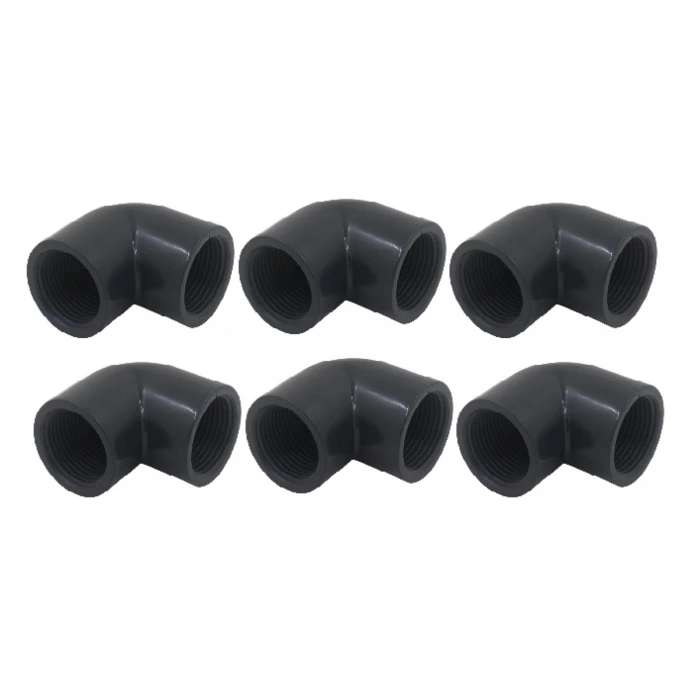 U-PVC D32 1 PN-16 iç dişli dirsek 90 derece dirsek NOZBART ( 6 adet )