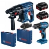 BOSCH 2 Lİ SET GBH 180 LI + GSR 185 LI + 2 x 4 Ah akü + GAL 18V40 + 2 L box çanta
