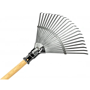 Raco 53736 Ahşap Saplı Ayarlı Kelepçeli Metal Çim Ve Yaprak Topl