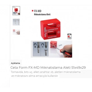 Ceta Form Fx-Md Mıknatıslama Aleti 51X49X29