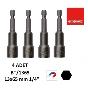 Ceta Form Bt/1365 Manyetik Lokma Uç 13-65 Mm ( 4 Adet )