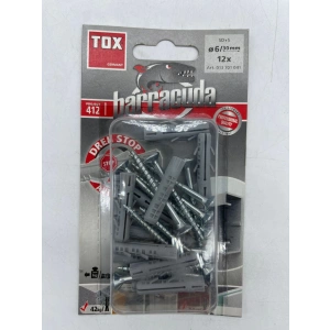 Tox Barracuda Plastik Dübel Vida Seti 6X30 Mm 12 Adet