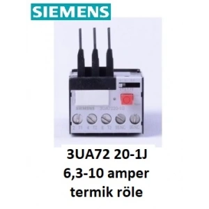 SIEMENS 3UA72 20-1J 6,3-10 Amper TERMİK RÖLE