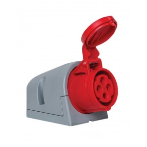 Mete Enerji 406605V 4x16A Ip44 Duvar Prizi Eğik Gövdeli 380 415 V