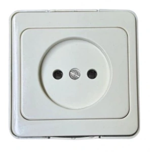 metesan monel sıva üstü topraksız priz ( krem renk )