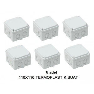 METE ENERJİ Termoplastik Buat 110x110x65mm IP67 IK06 ( 6 adet )