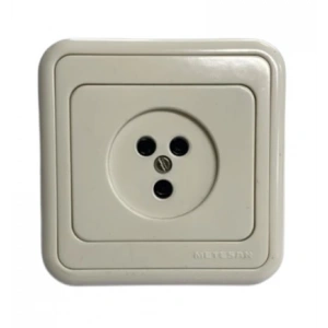 Metesan Köşk Eski Tip Telefon Prizi krem renk