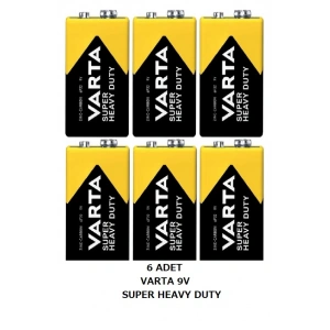 VARTA S.LİFE 9 V ÇİNKO PİL 6632 556649 ( 6 ADET )