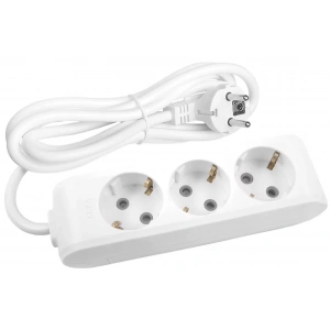 Viko Multi-Let 3lü 5 Mt Kablolu Topraklı Priz çocuk korumalı ( beyaz ) 90113305