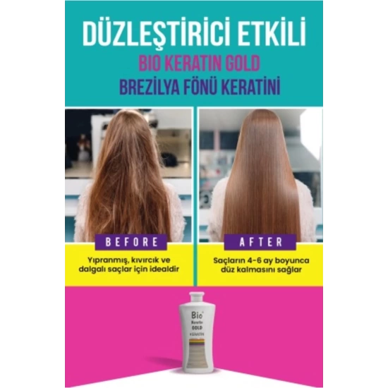 Bio Gold Brezilya Fönü Keratini 700 ml