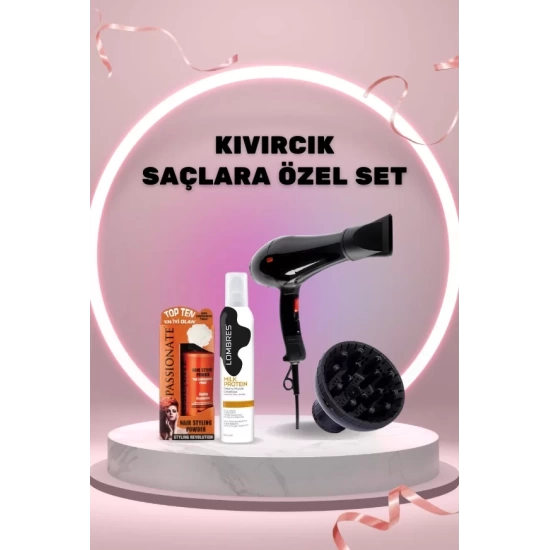 Kıvırcık Saçlara Özel Set