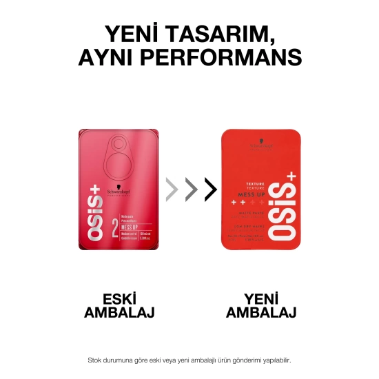 Mess Up Mat Şekillendirici Gum Macun 100ml | Orta Tutuş Mat Görünüm Kolay Şekil Esnek Wax