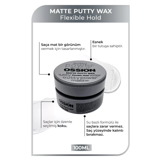 Morfose Flexible Hold Putty Kremsi Mat Wax 100 ml