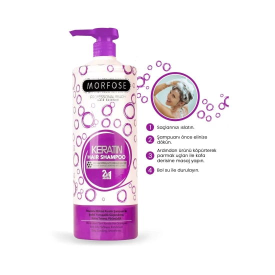 Morfose Hair Shampoo Keratin 1000 ml