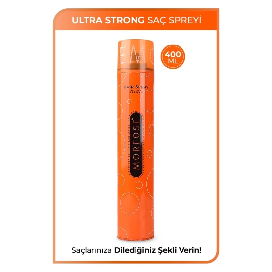 Morfose Saç Şekillendirici, Kalıntı Bırakmayan Ultra Strong/güçlü Saç Spreyi 400 ml