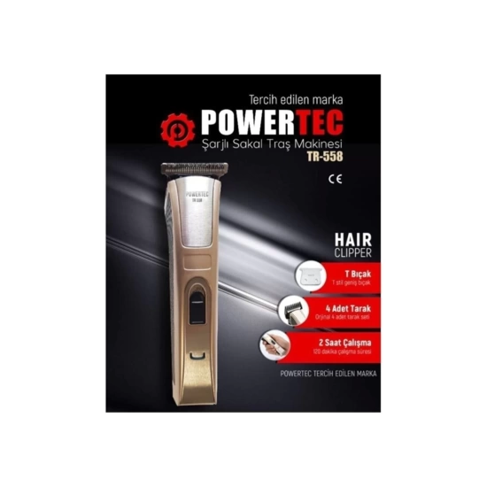 Powertec 558 Şarjlı Sakal Traş Makinesi