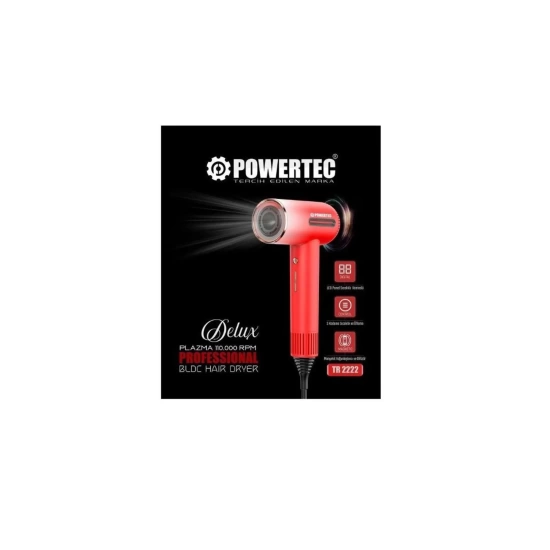 Powertec TR-2222 Delux Plazma Digital Fön Makinası