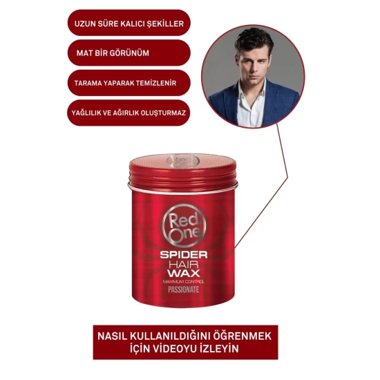 Red one Kırmızı Spider Hair Wax 100ml