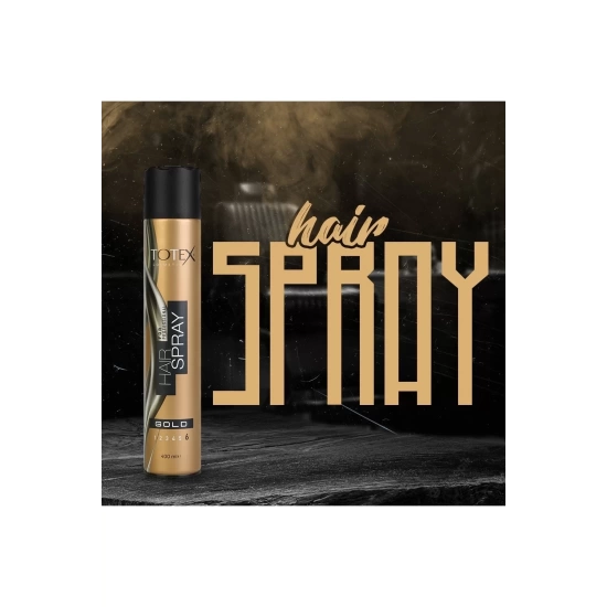 Totex Saç Şekillendirici Sprey Altın - Gold 400 Ml