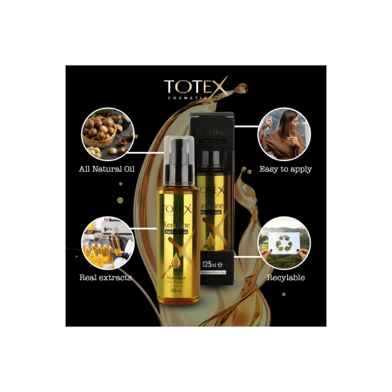 Totex Yıpranmış Saç Bakımı | Saç Parlatıcı | Keratin 125 ml