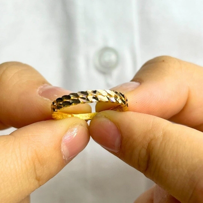 14 AYAR ALTIN ÇİFTLİ BURMA YÜZÜK